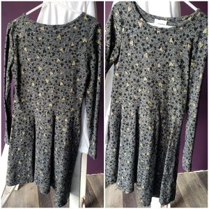 Girl's long sleeved knit dress